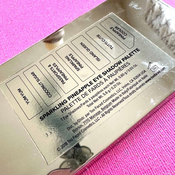 NWOB Too Faced Tutti Frutti Exclusive Sparkling Pineapple Eyeshadow Palette - Picture 6 of 7